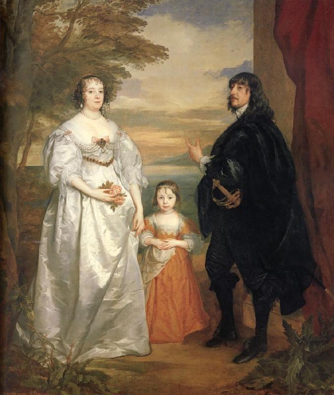 Anthony Van Dyck James,seventh earl of derby,his lady and child China oil painting art